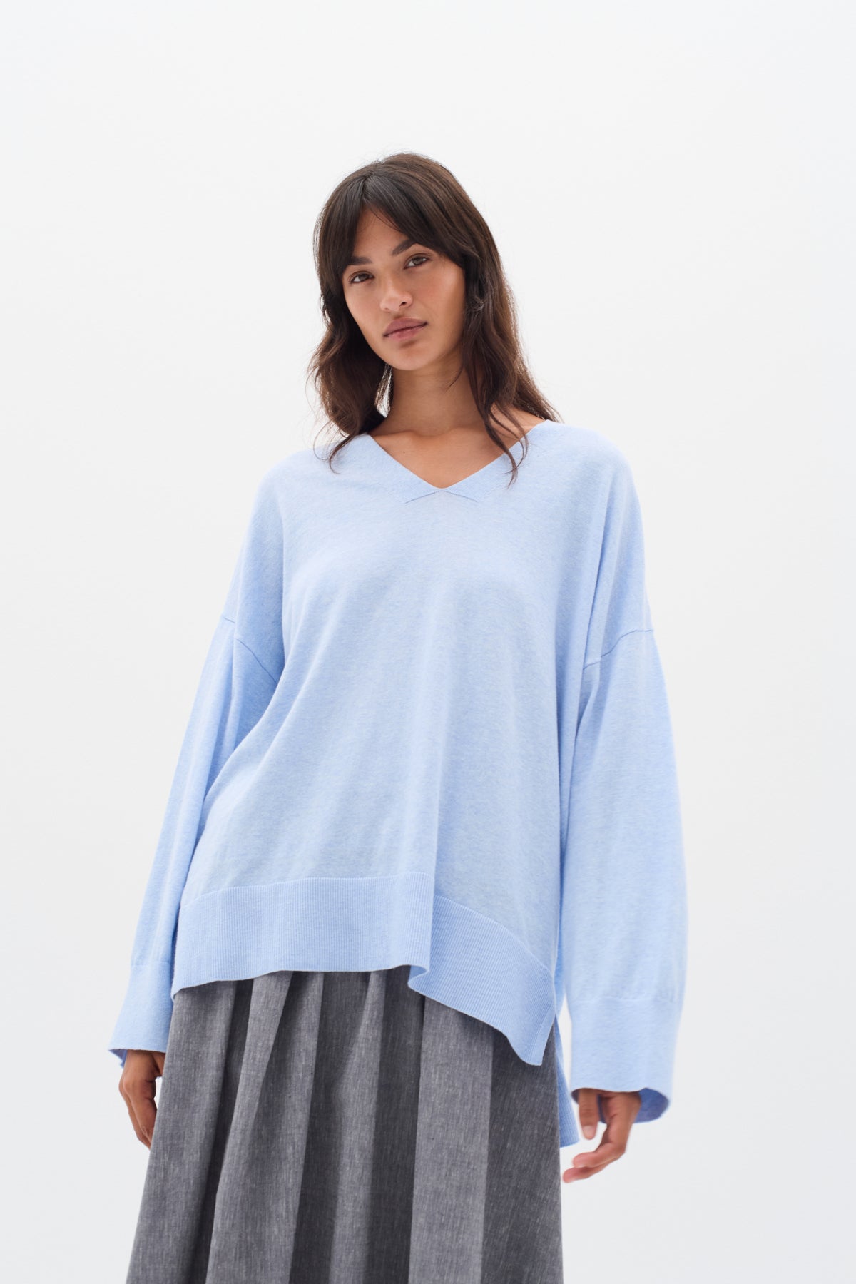 Inwear Yas Lys Blå V-Neck