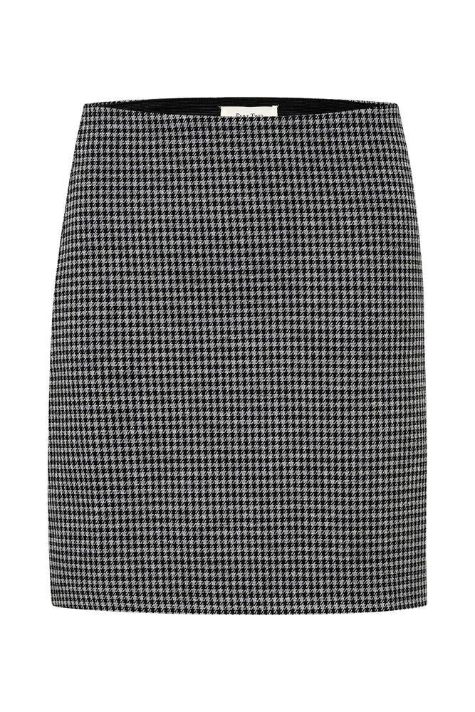 Part Two Corinne Medium Grey Check Skjørt