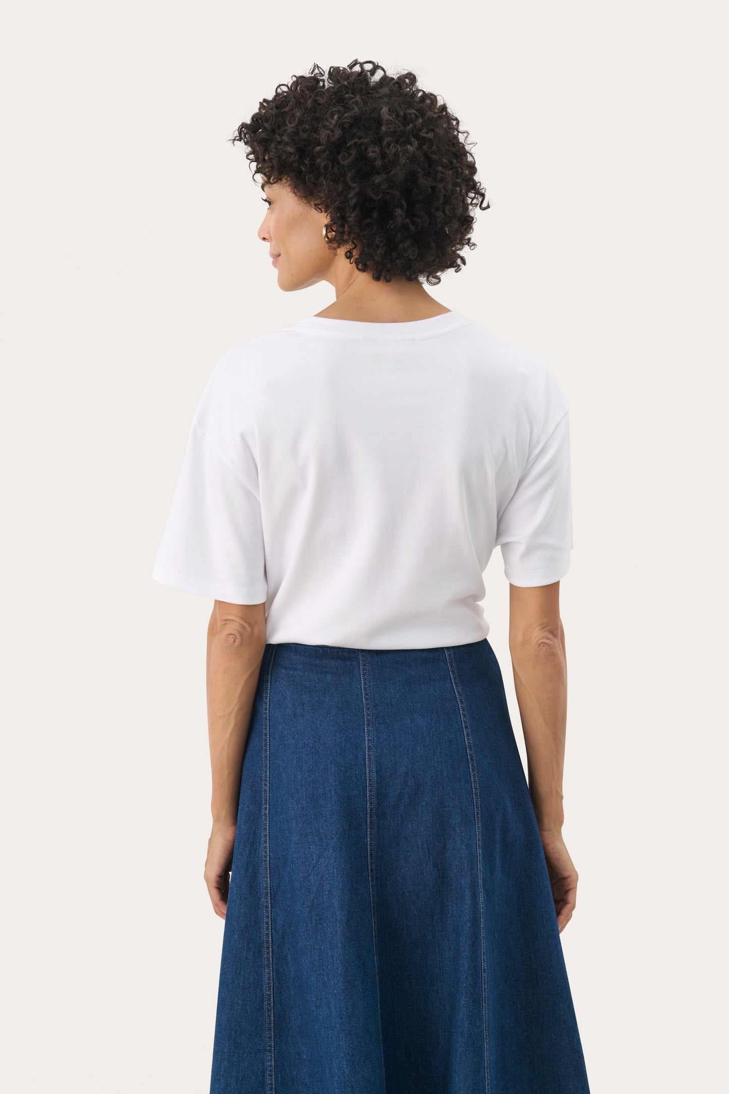 Part Two Jamina White T-Skjorte
