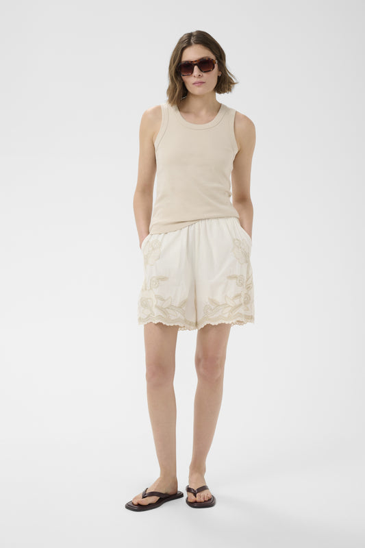 Part Two Bitja Shorts White French Oak