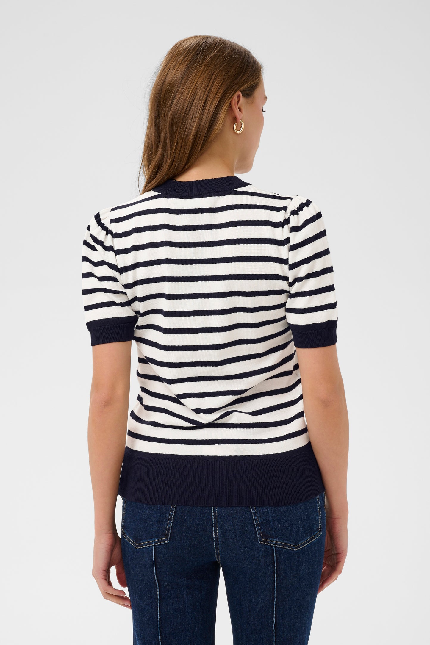 Saint Tropez Mila Striped SS Pullover