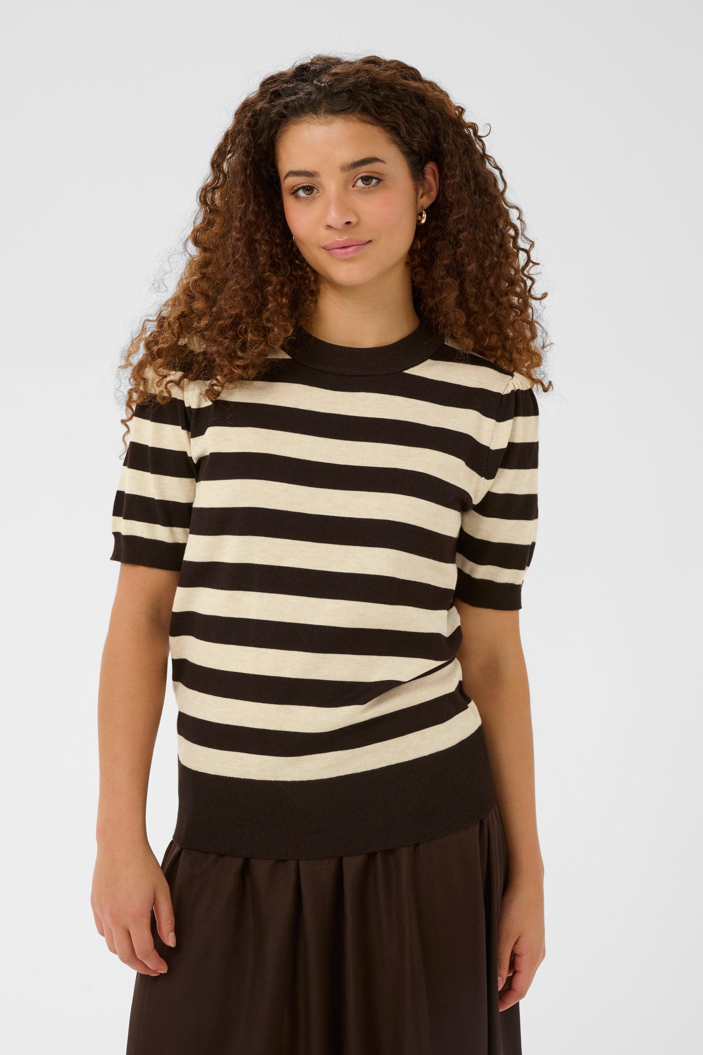 Saint Tropez Mila SS Block Stripe Pullover