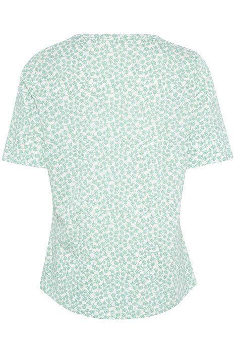 Part Two Curlia Green Mini blomster T-Skjorte