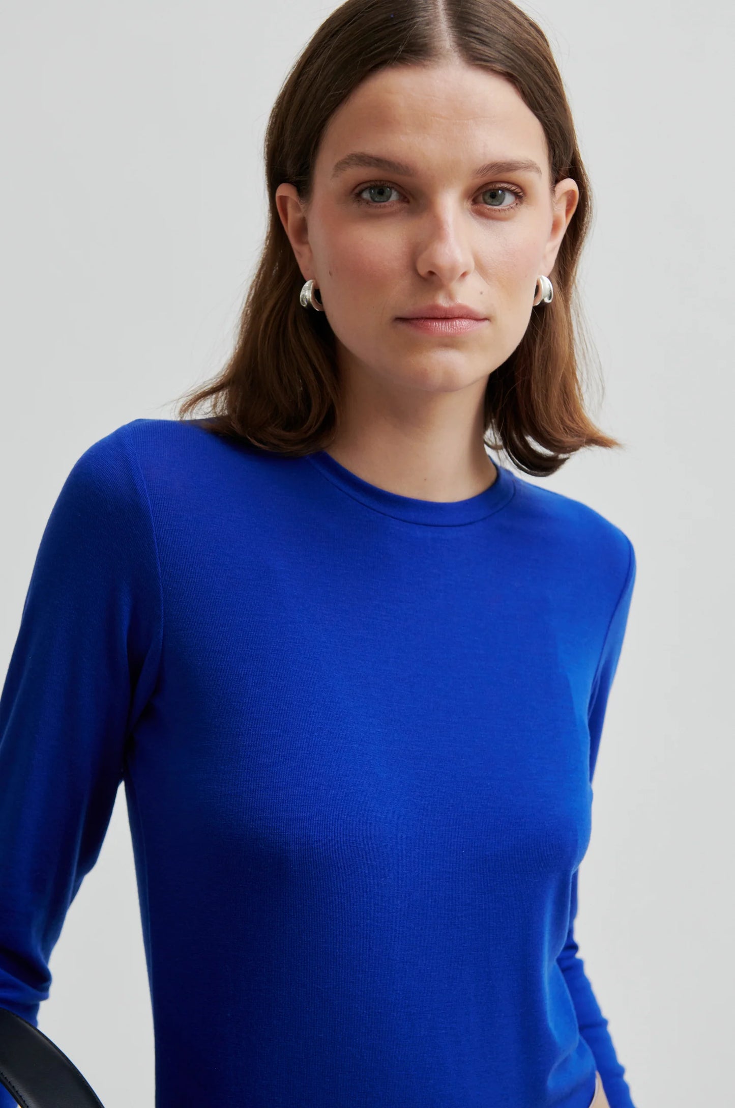 Second Female Matima O-Neck Mazarine Blue LS Tee