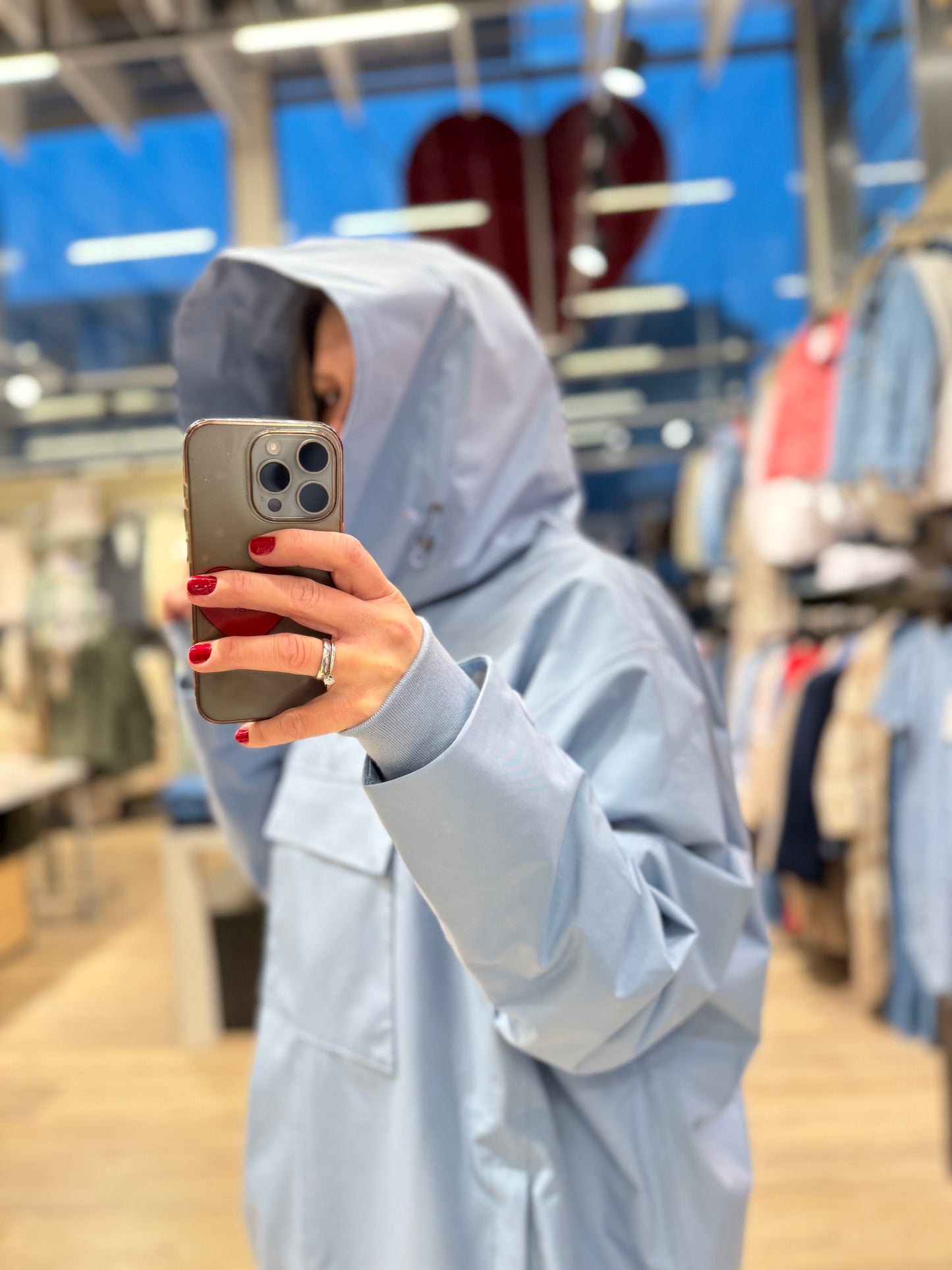 Aleksander Lily Poncho Light Blue