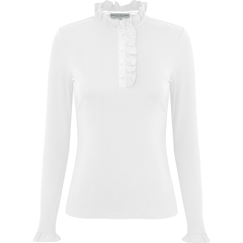 CLMH Flory Hvit Long T-Shirt