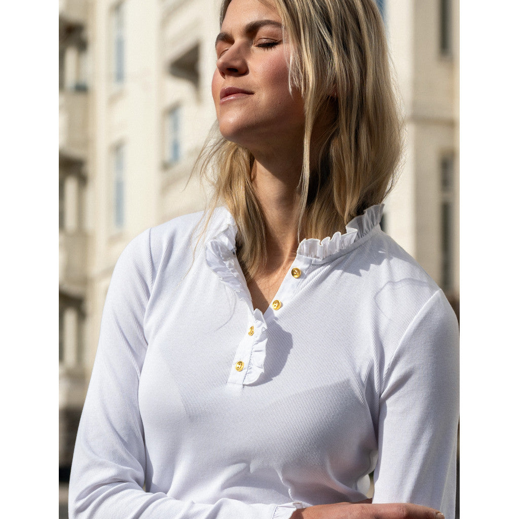 CLMH Flory Hvit Long T-Shirt