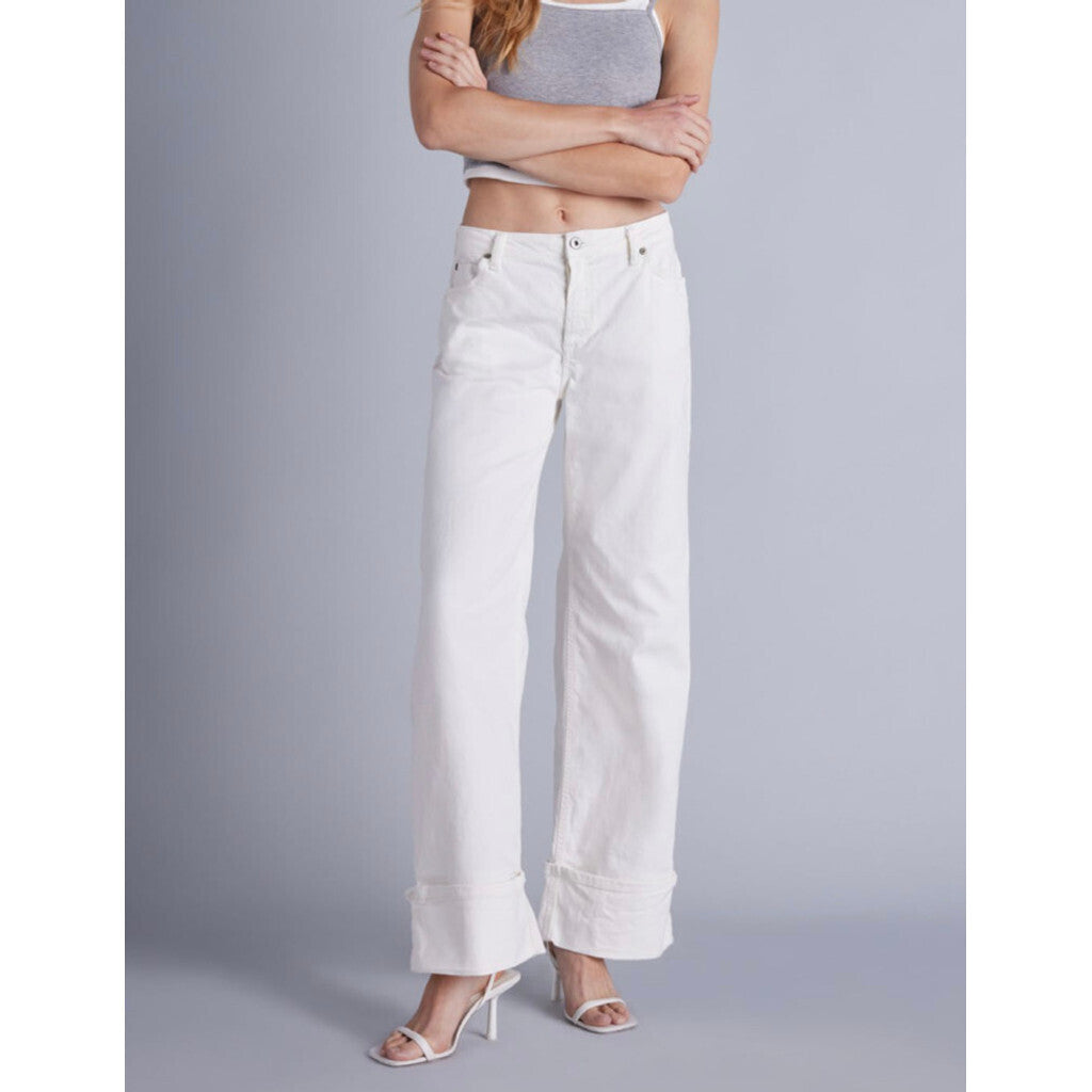 Please Anne Color Bianco Lana Jeans
