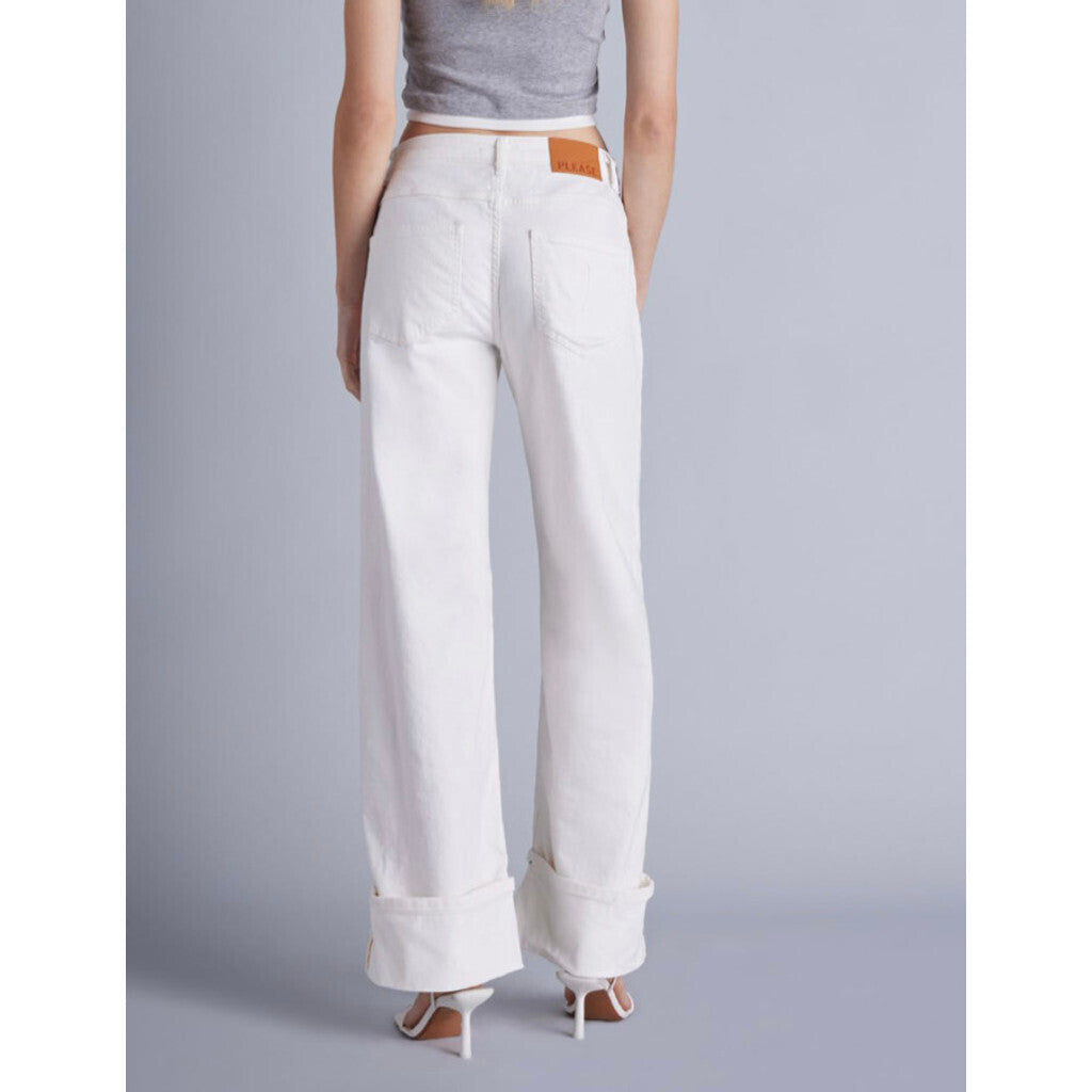 Please Anne Color Bianco Lana Jeans