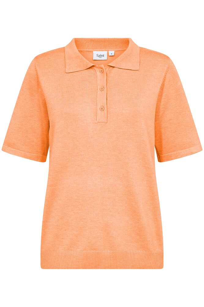 Saint Tropez Mila Polo SS Paradise Melange Genser
