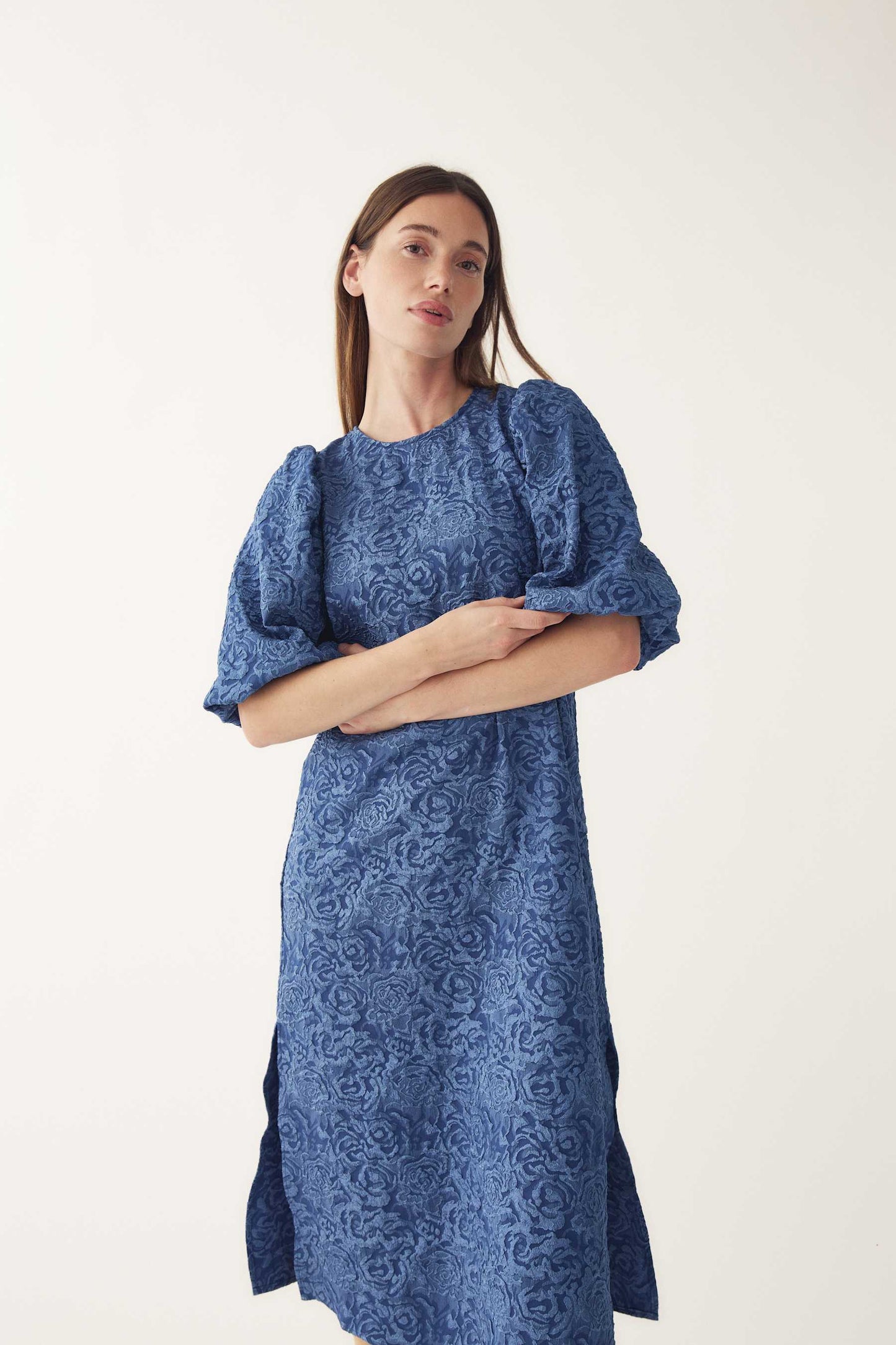 Noella Pastis Dusty Blue Long Dress