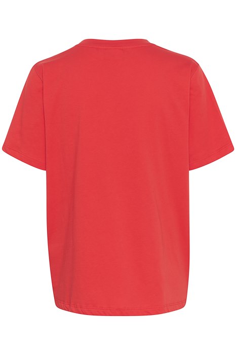 Saint Tropez Mila Polo SS Flame Scarlet Genser