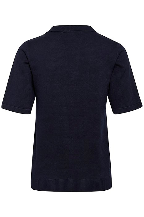 Saint Tropez Mila Polo SS Black Genser