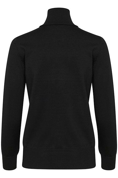 Saint Tropez Mila Høyhalset Black Genser