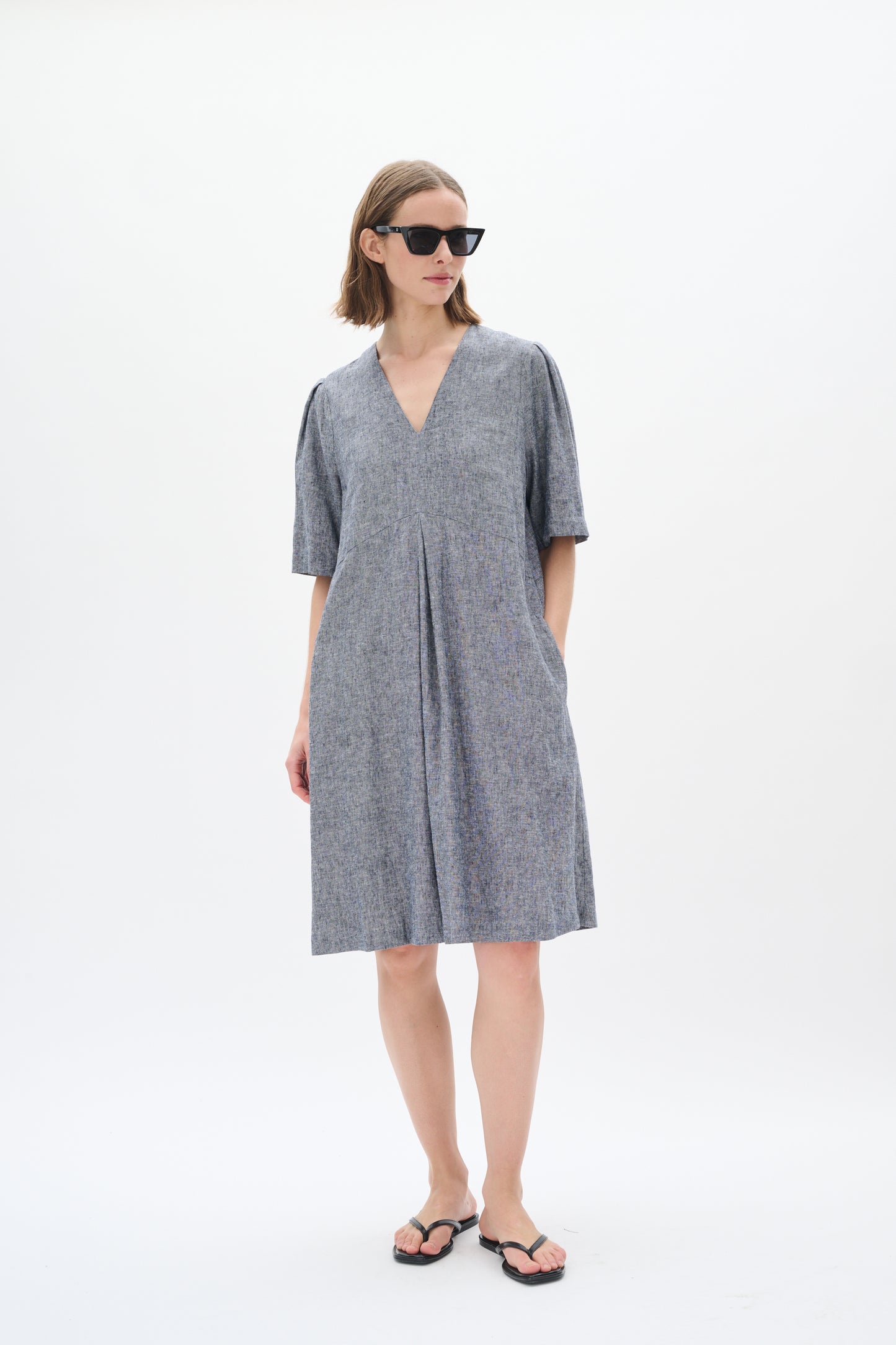 Inwear Rimone Marine Blue Melange Kjole