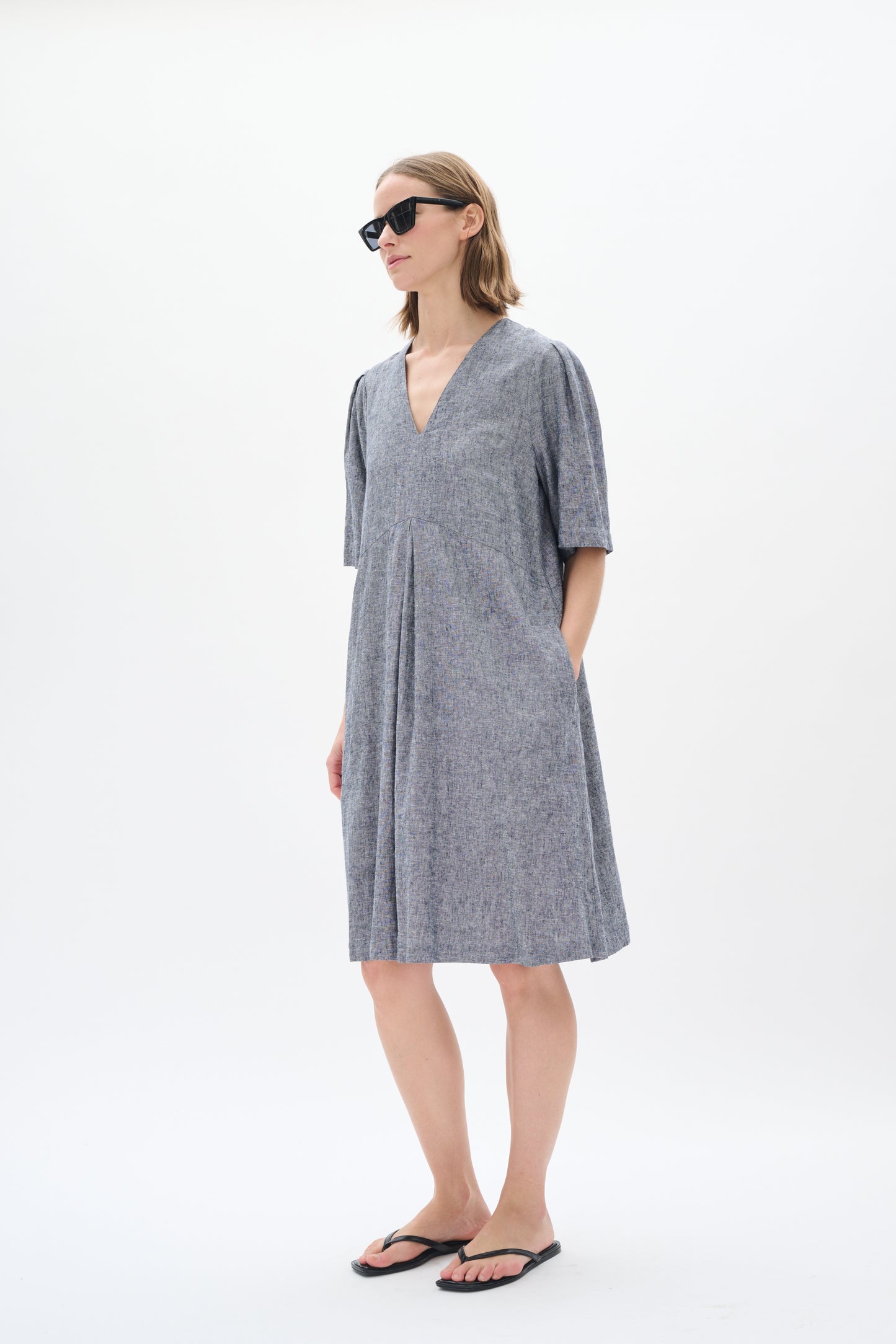 Inwear Rimone Marine Blue Melange Kjole