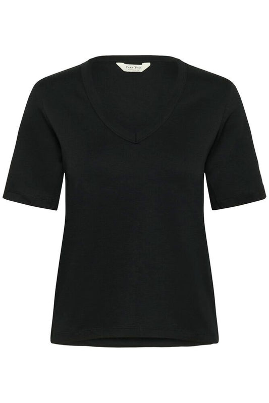 Part Two Ratansa Black T-Skjorte