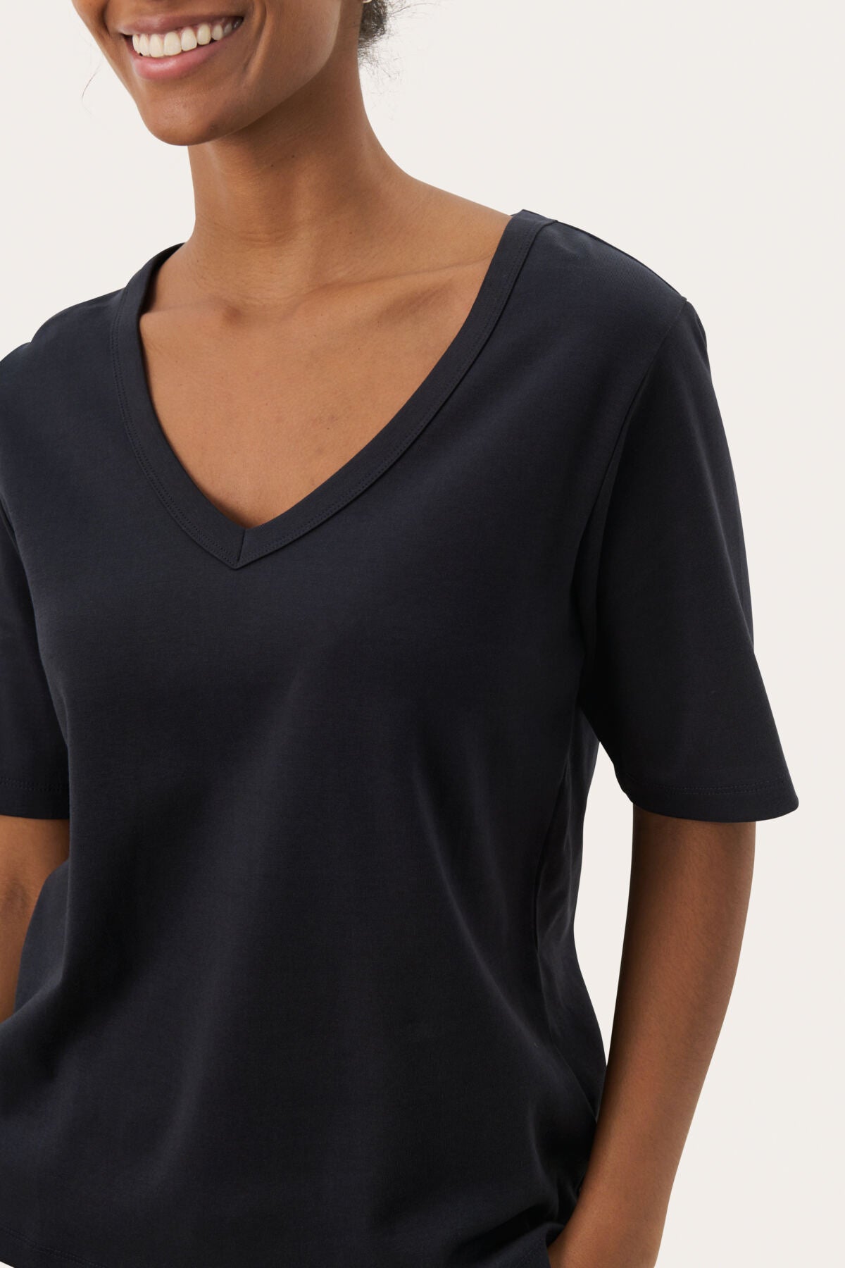 Part Two Ratansa Dark Navy T-Skjorte