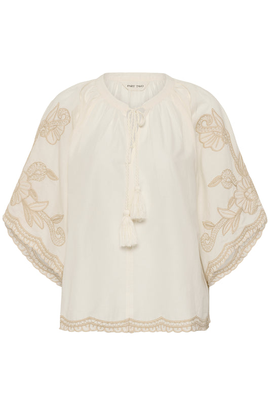 Part Two Biancha White French Oak Blouse