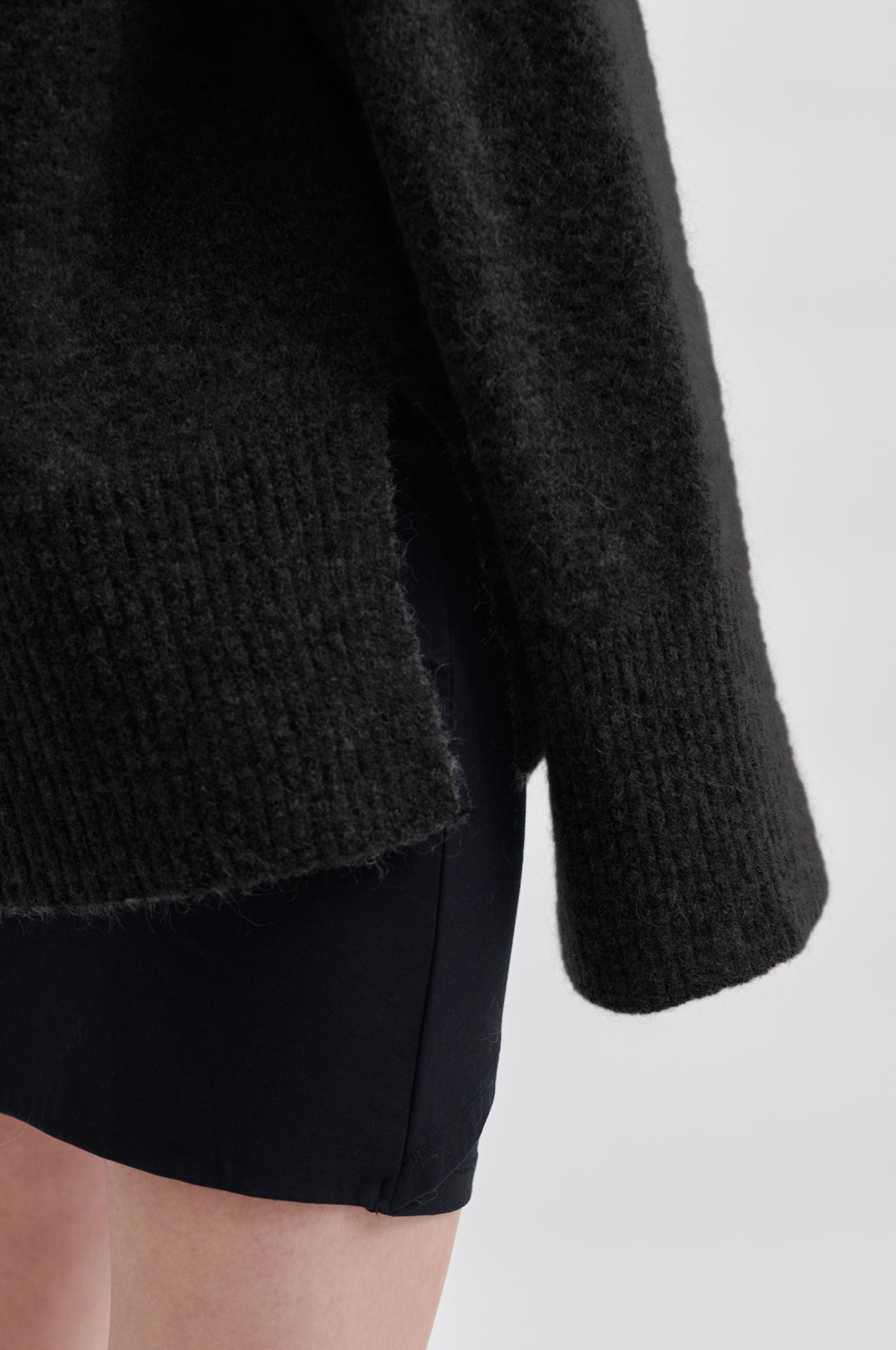 Second Female Brookline Knit Ragland Black O-Neck
