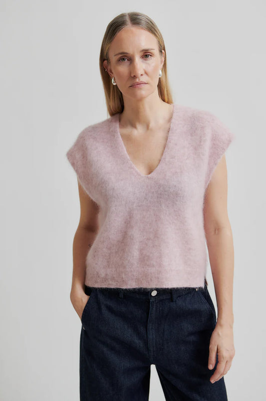 Second Female Camryn Knit Sepia Rose Vest