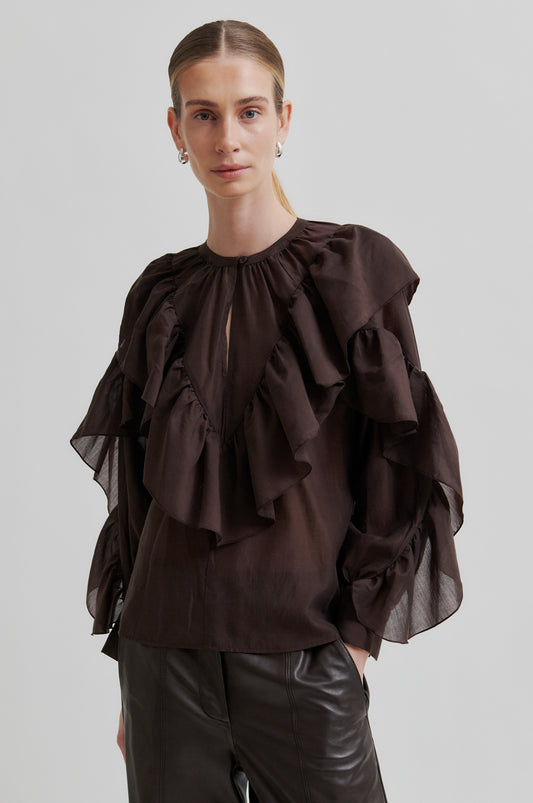Second Female Fria Frill Bluse