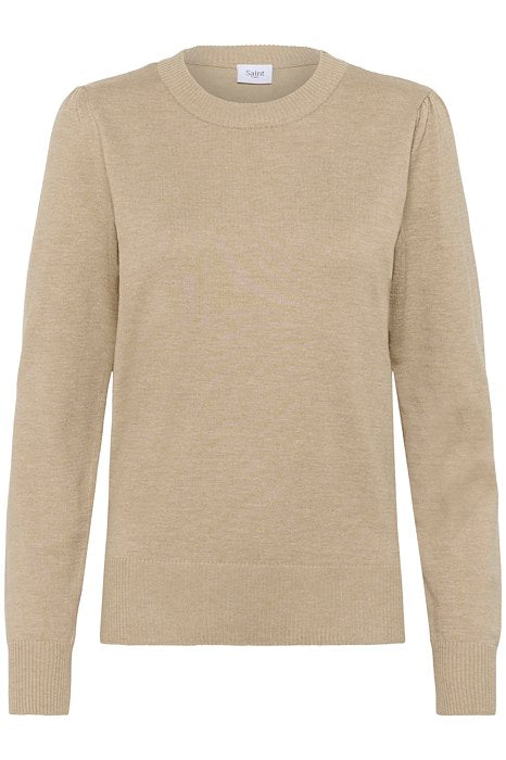 Saint Tropez Mila Plaza Taupe Melange Genser