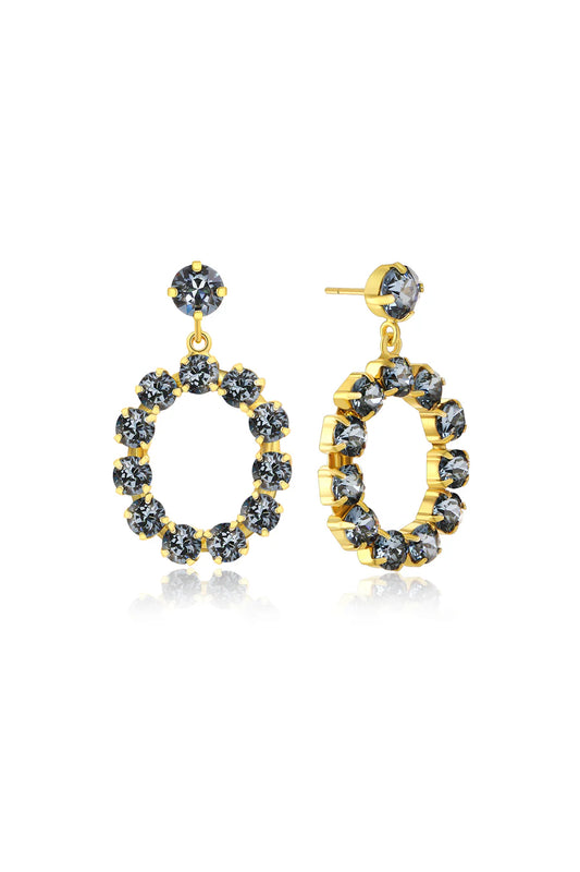 Camilla Øhrling Swarovski Denim Blue Ørepynt
