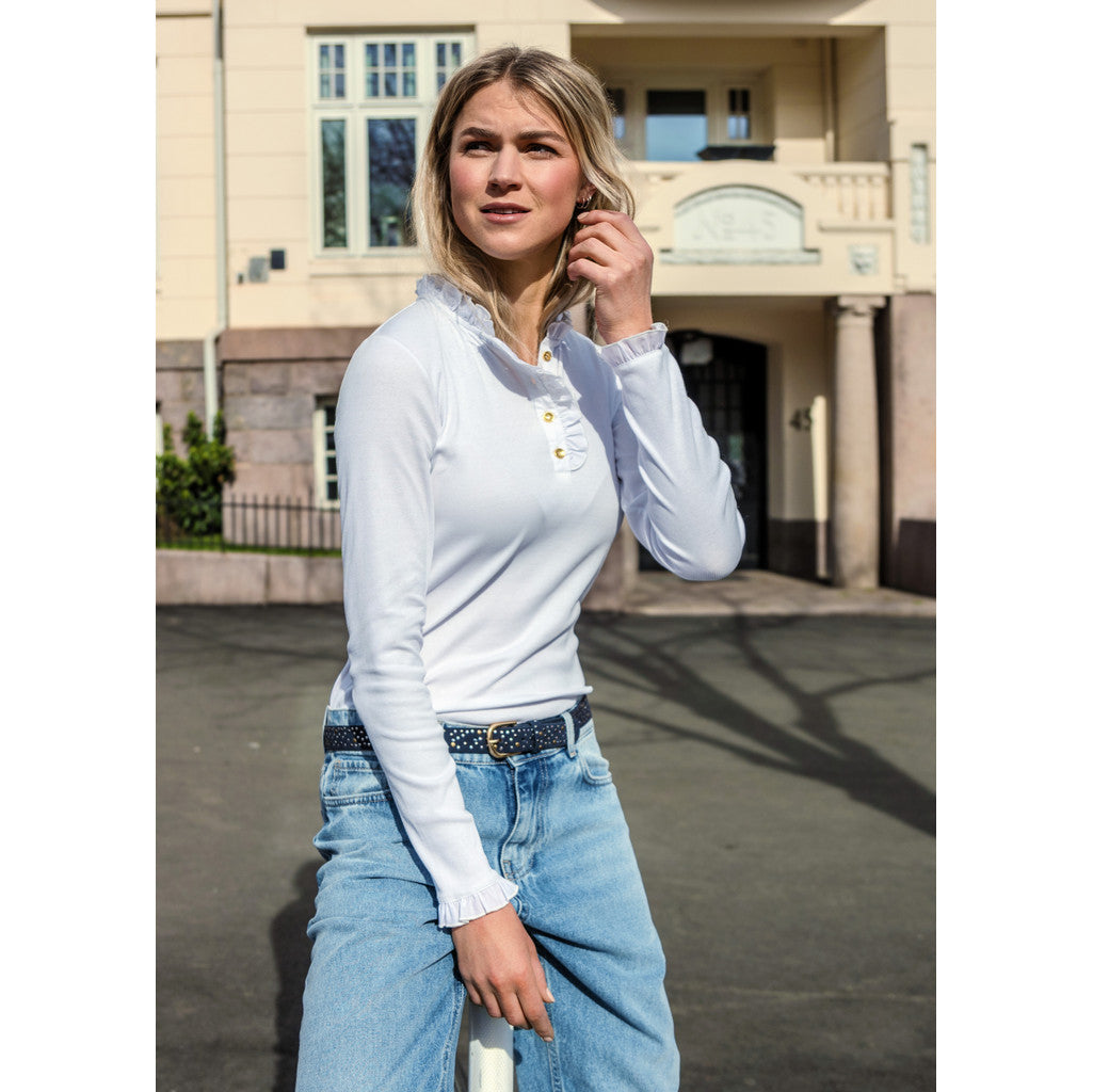 CLMH Flory Hvit Long T-Shirt