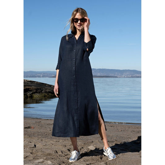 CTMH Leila Midi Navy Kjole