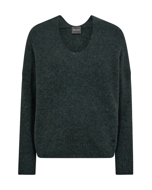 Mos Mosh Thora V-Neck Urban Chic Genser