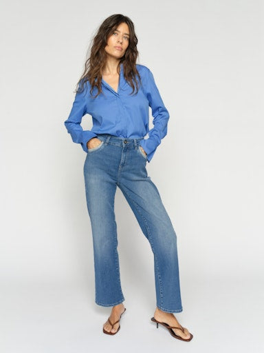 Mos Mosh Cecilia Perla Mid Blue Jeans