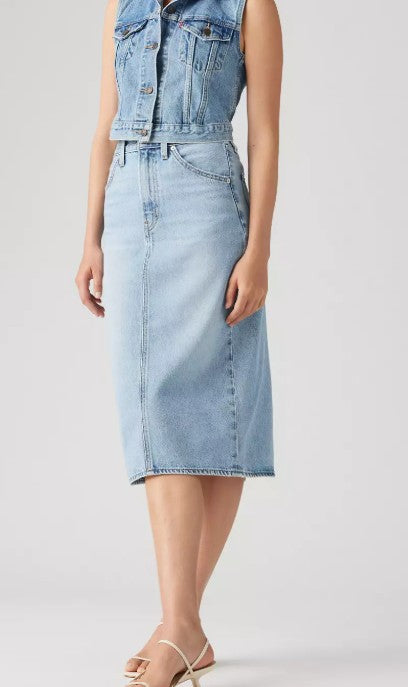 Levi`s Back Slit Skirt