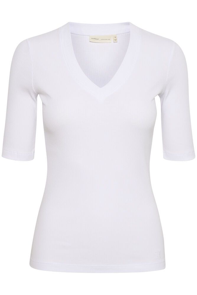InWear Dagna Bright White V-Hals T-skjorte